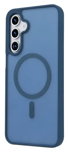 Samsung Galaxy A17 Hoesje met MagSafe Back Cover Matte Blauw afbeelding 8