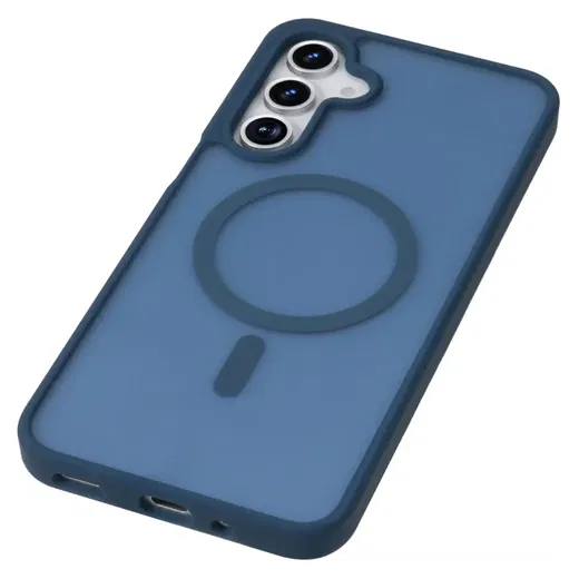 Samsung Galaxy A17 Hoesje met MagSafe Back Cover Matte Blauw afbeelding 9