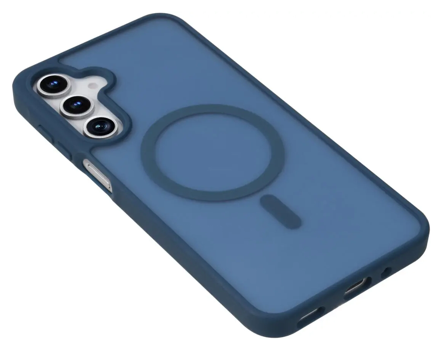 Samsung Galaxy A17 Hoesje met MagSafe Back Cover Matte Blauw afbeelding 10