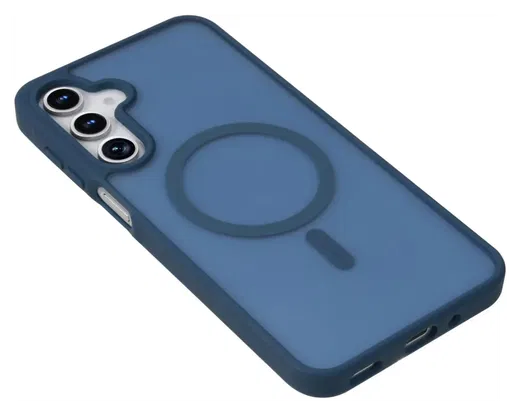 Samsung Galaxy A17 Hoesje met MagSafe Back Cover Matte Blauw afbeelding 10