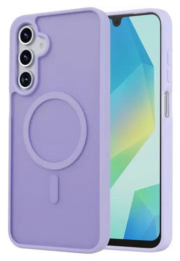 Samsung Galaxy A17 Hoesje met MagSafe Back Cover Matte Paars afbeelding 1