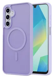 Samsung Galaxy A17 Hoesje met MagSafe Back Cover Matte Paars afbeelding