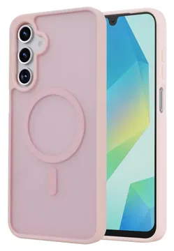 Samsung Galaxy A17 Hoesje met MagSafe Back Cover Matte Roze