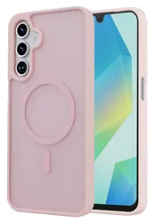 Samsung Galaxy A17 Hoesje met MagSafe Back Cover Matte Roze afbeelding