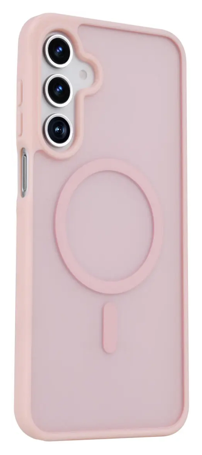 Samsung Galaxy A17 Hoesje met MagSafe Back Cover Matte Roze afbeelding 5