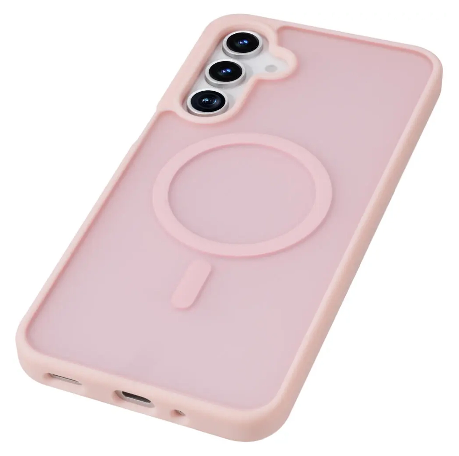 Samsung Galaxy A17 Hoesje met MagSafe Back Cover Matte Roze afbeelding 9