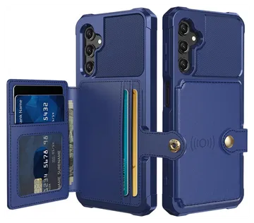 Samsung Galaxy A17 Hoesje 3-in-1 Pasjes Portemonnee Back Cover Blauw