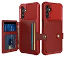 Samsung Galaxy A17 Hoesje 3-in-1 Pasjes Portemonnee Back Cover Rood