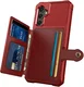 Samsung Galaxy A17 TPU Back Cover met Kunstleren Wallet Rood afbeelding 9