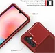 Samsung Galaxy A17 TPU Back Cover met Kunstleren Wallet Rood afbeelding 6