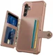 Samsung Galaxy A17 TPU Back Cover met Kunstleren Wallet Roze afbeelding 9