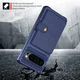 Google Pixel 10 / 10 Pro TPU Back Cover met Kunstleren Wallet Blauw afbeelding 3