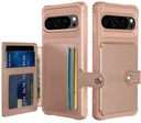 Google Pixel 10 / 10 Pro Hoesje 3-in-1 Pasjes Portemonnee Back Cover Roze