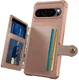 Google Pixel 10 / 10 Pro TPU Back Cover met Kunstleren Wallet Roze afbeelding 9