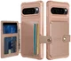 Google Pixel 10 / 10 Pro TPU Back Cover met Kunstleren Wallet Roze