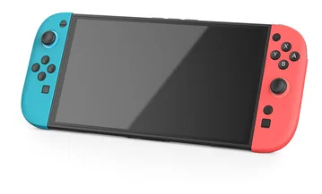 Nintendo Switch 2 Hoesje TPU Case met Siliconen Controllerhoezen Transparant