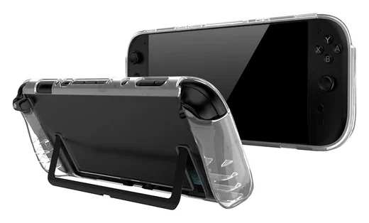 Nintendo Switch 2 Hoesje TPU Case met Siliconen Controllerhoezen Transparant afbeelding 6