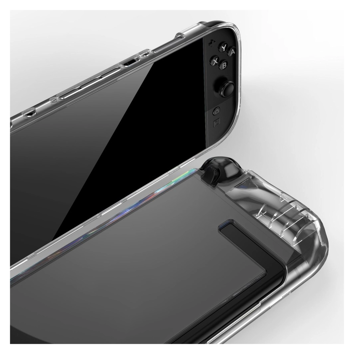 Nintendo Switch 2 Hoesje TPU Case met Siliconen Controllerhoezen Transparant afbeelding 8