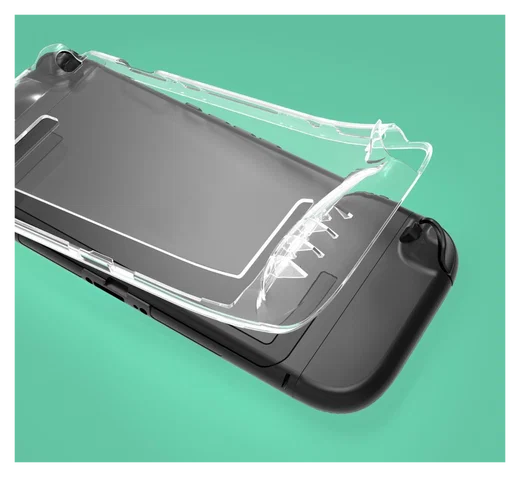 Nintendo Switch 2 Hoesje TPU Case met Siliconen Controllerhoezen Transparant afbeelding 9