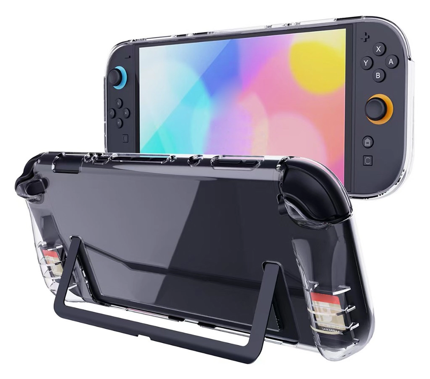 Nintendo Switch 2 Hoesje TPU Schokbestendige Back Cover Case Transparant afbeelding 1
