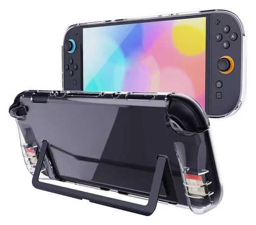 Nintendo Switch 2 Hoesje TPU Schokbestendige Back Cover Case Transparant afbeelding 1