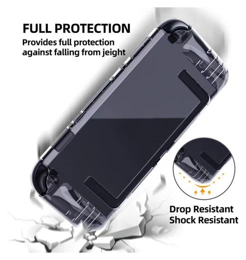 Nintendo Switch 2 Hoesje TPU Schokbestendige Back Cover Case Transparant afbeelding 2