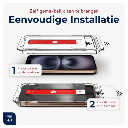 Rosso Apple iPhone Air Tempered Glass met Installatietray Dust Removal afbeelding 2