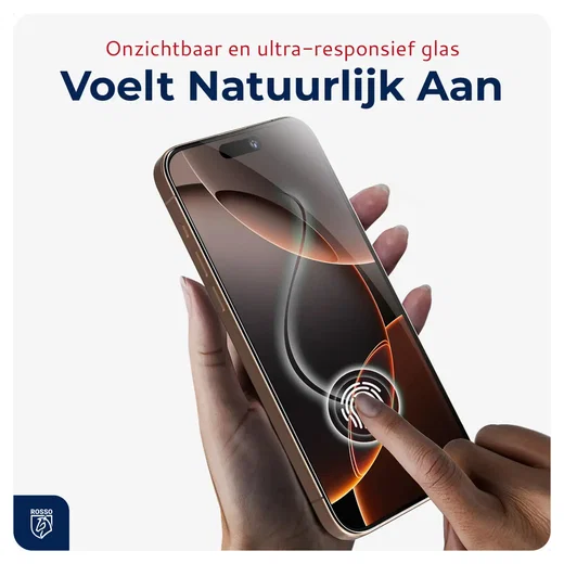 Rosso Apple iPhone 17 Pro Max Tempered Glass met Installatietray Dust Removal afbeelding 11