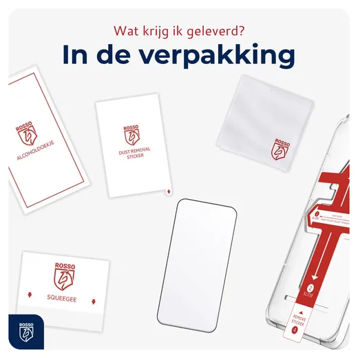 Rosso Apple iPhone 17 Pro Max Tempered Glass met Installatietray Dust Removal afbeelding 9