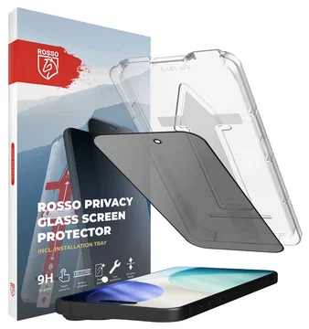 Rosso Apple iPhone 17 Pro Privacy Glass met Installatietray Dust Removal