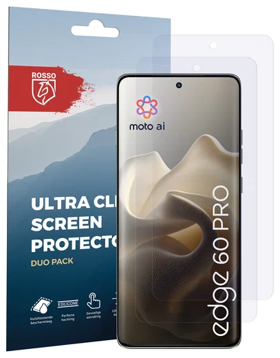 Rosso Motorola Edge 60 Pro Screen Protector Case Friendly Folie Duo Pack afbeelding 8