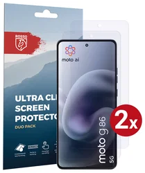 Rosso Motorola Moto G86 Screen Protector Case Friendly Folie Duo Pack afbeelding
