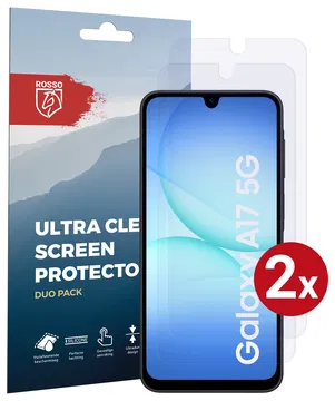Rosso Samsung Galaxy A17 Screen Protector Case Friendly Folie Duo Pack