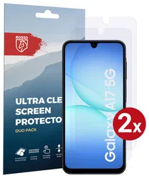 Rosso Samsung Galaxy A17 Screen Protector Case Friendly Folie Duo Pack afbeelding