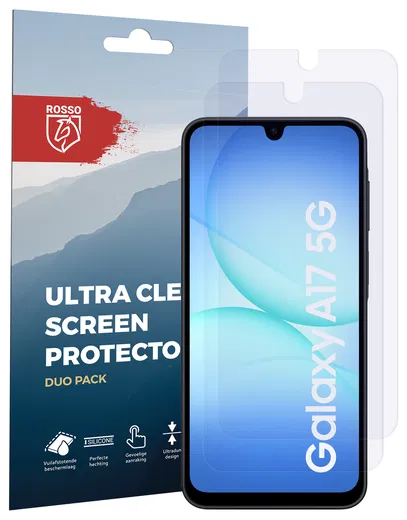 Rosso Samsung Galaxy A17 Screen Protector Case Friendly Folie Duo Pack afbeelding 8