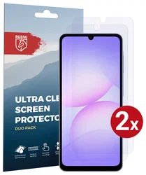 Rosso Samsung Galaxy A07 Screen Protector Case Friendly Folie Duo Pack afbeelding