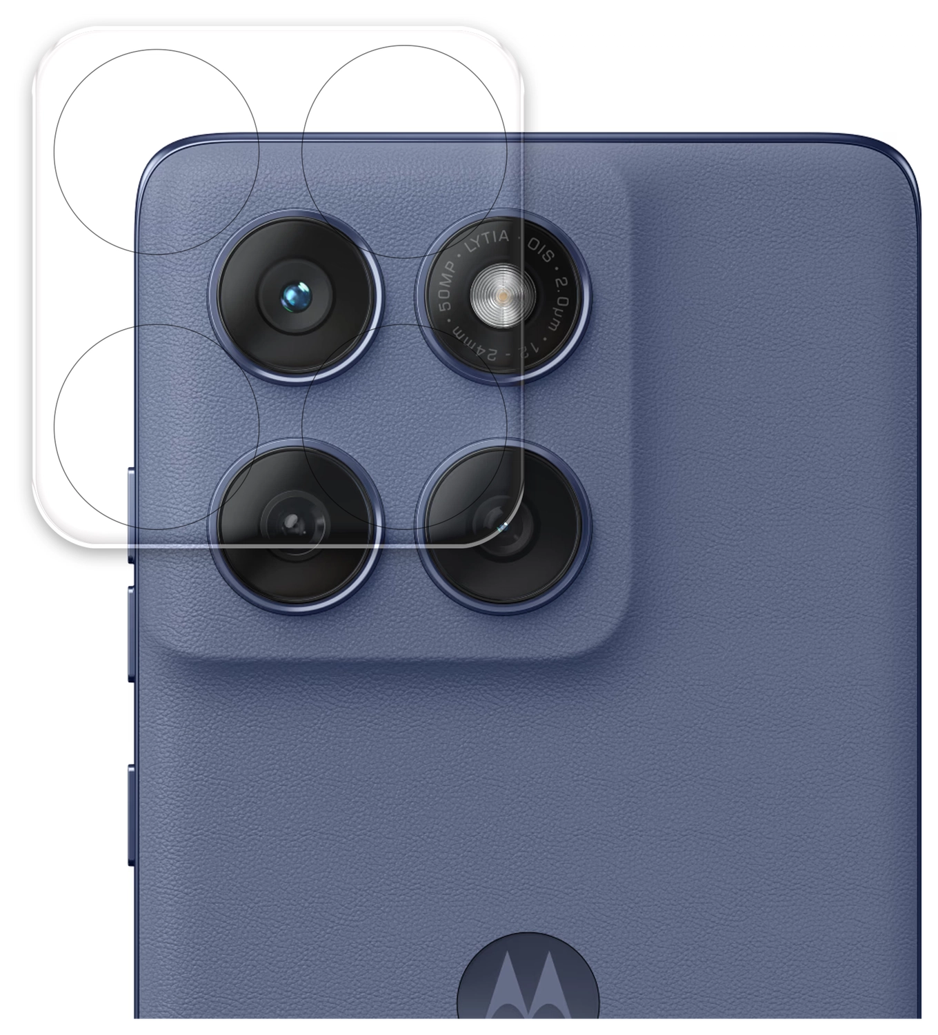 Rosso Motorola Edge 60 Camera Lens Protector Transparant afbeelding 1
