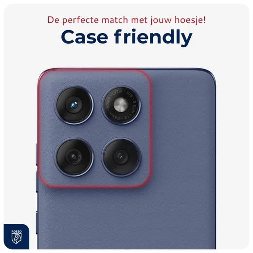 Rosso Motorola Edge 60 Camera Lens Protector Transparant afbeelding 2