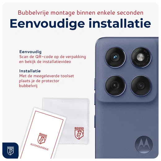 Rosso Motorola Edge 60 Camera Lens Protector Transparant afbeelding 4