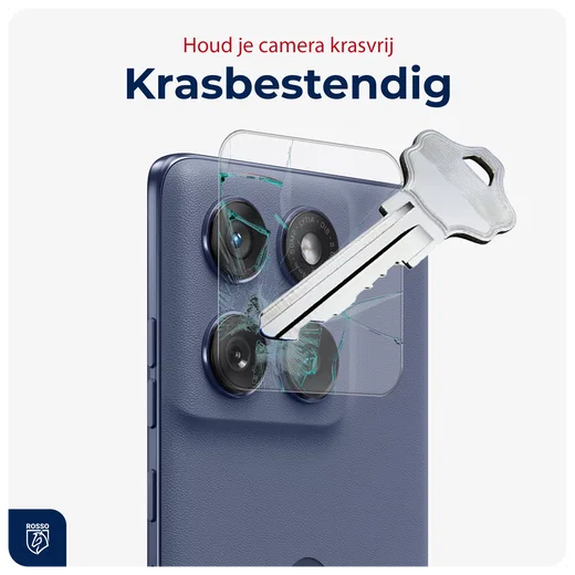 Rosso Motorola Edge 60 Camera Lens Protector Transparant afbeelding 7