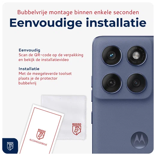 Rosso Motorola Edge 60 Pro Camera Lens Protector Transparant afbeelding 7