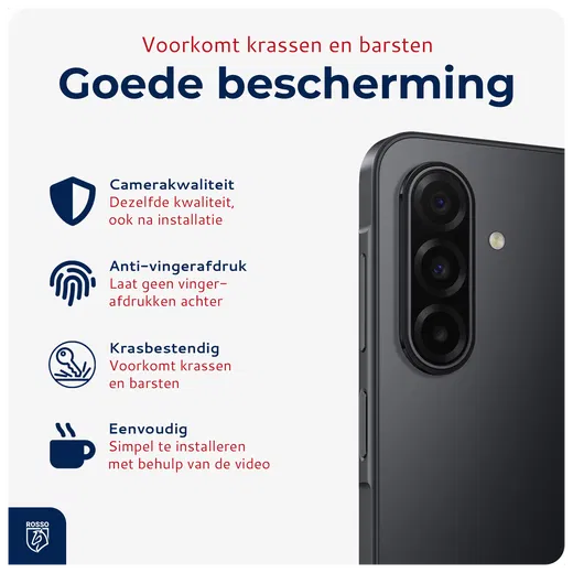 Rosso Samsung Galaxy A17 Camera Lens Protector Transparant afbeelding 2