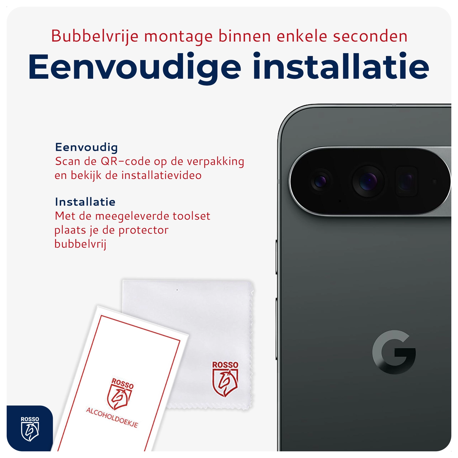 Rosso Google Pixel 10 Camera Lens Protector Transparant afbeelding 7