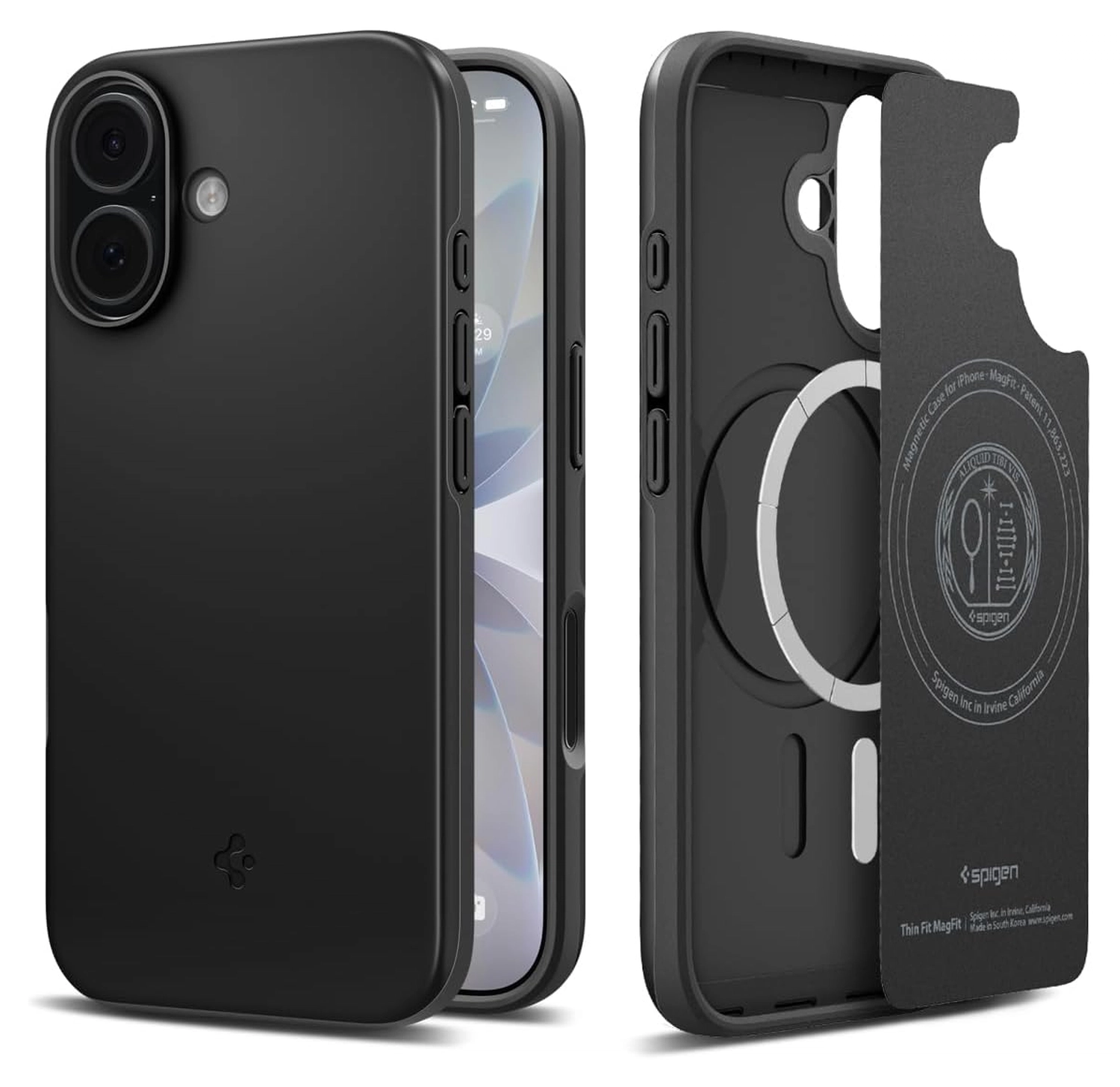 Spigen Thin Fit MagFit iPhone 17 Hoesje MagSafe Back Cover Zwart afbeelding 1