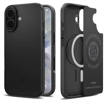 Spigen Thin Fit MagFit iPhone 17 Hoesje MagSafe Back Cover Zwart