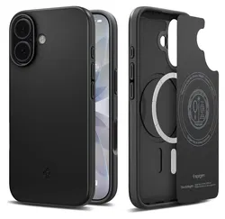 Spigen Thin Fit MagFit iPhone 17 Hoesje MagSafe Back Cover Zwart afbeelding