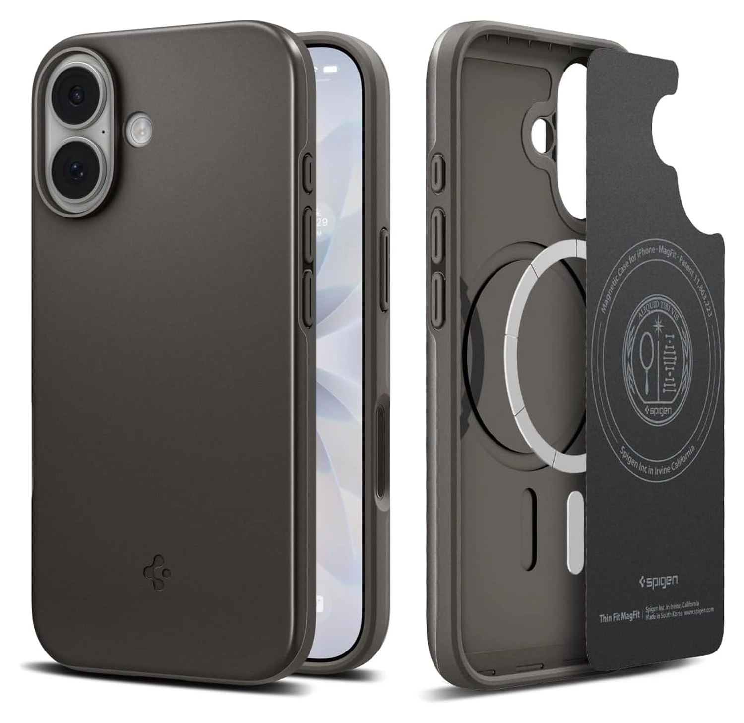 Spigen Thin Fit MagFit iPhone 17 Hoesje MagSafe Back Cover Gunmetal afbeelding 1