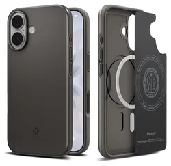 Spigen Thin Fit MagFit iPhone 17 Hoesje MagSafe Back Cover Gunmetal afbeelding
