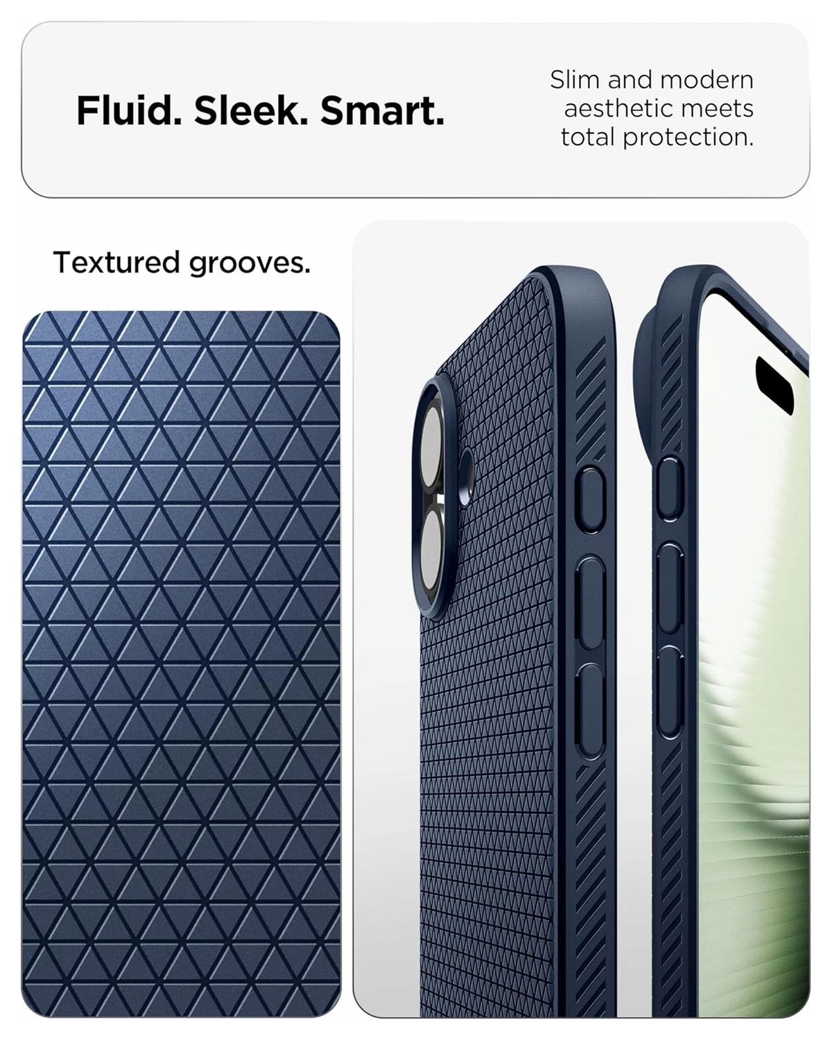 Spigen Liquid Air Apple iPhone 17 Hoesje Back Cover Blauw afbeelding 6