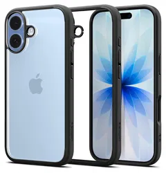 Spigen Ultra Hybrid Apple iPhone 17 Hoesje Back Cover Matte Zwart afbeelding